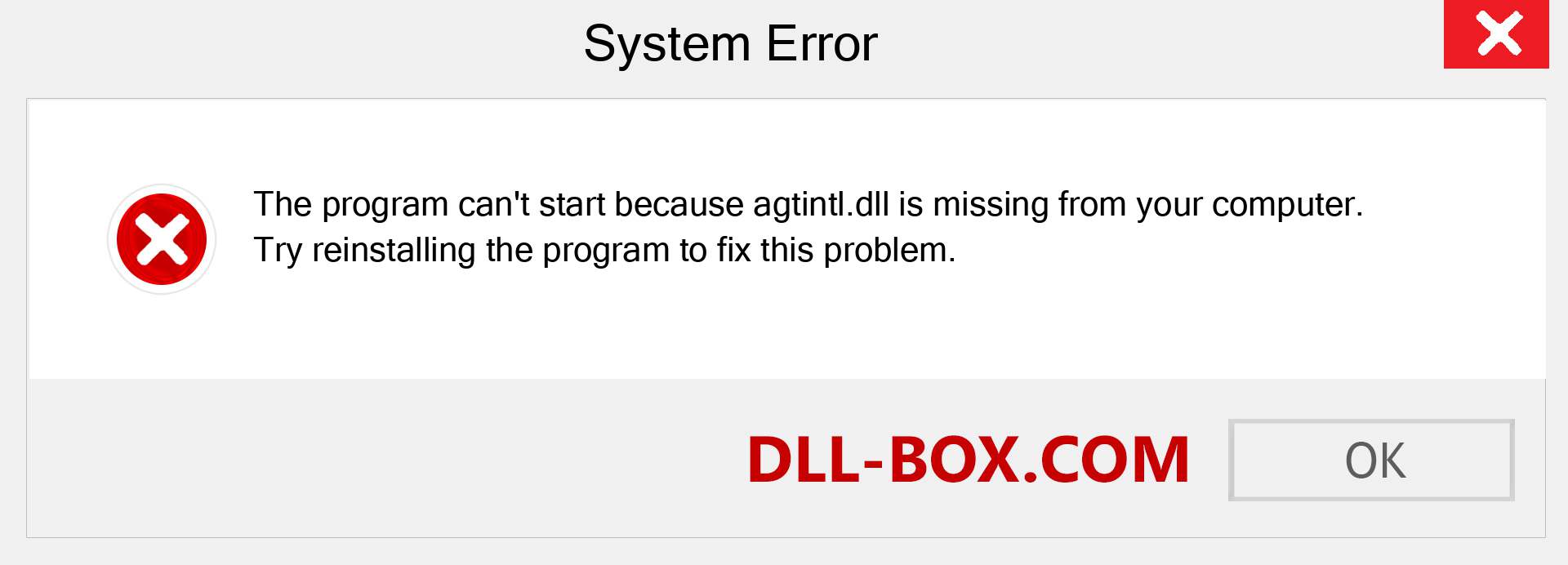  agtintl.dll file is missing?. Download for Windows 7, 8, 10 - Fix  agtintl dll Missing Error on Windows, photos, images